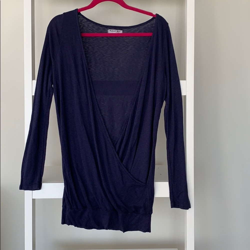 Michael Stars cross front cotton tunic